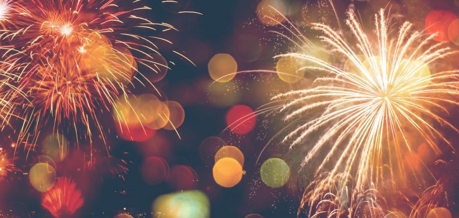 Fireworks Celebration Happy New Year with bokeh Fireworks Celebration Happy New Year with bokeh