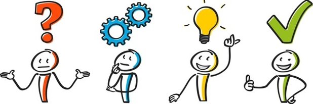 Strichmännchen problem kreative Idee Entwicklung zoom